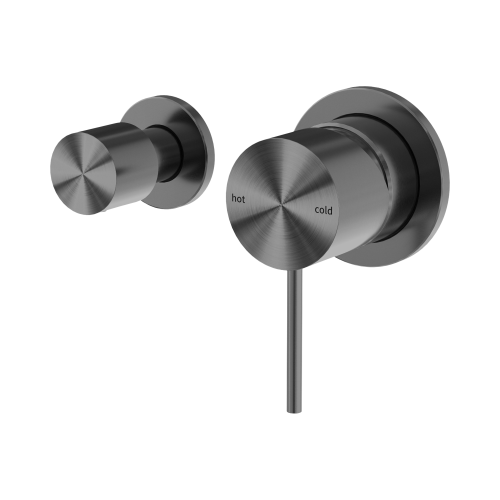 NERO MECCA SHOWER MIXER WITH HORIZONTAL 2 WAY DIVERTOR GUN METAL