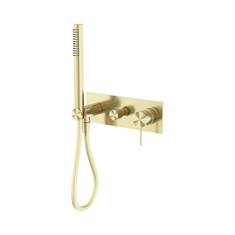 NERO MECCA SHOWER MIXER DIVERTOR SYSTEM BRUSHED GOLD NERO MECCA SHOWER MIXER DIVERTOR SYSTEM BRUSHED GOLD