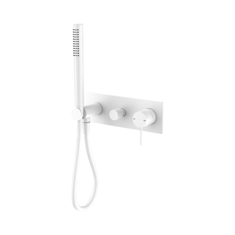 NERO MECCA SHOWER MIXER DIVERTOR SYSTEM MATTE WHITE NERO MECCA SHOWER MIXER DIVERTOR SYSTEM MATTE WHITE