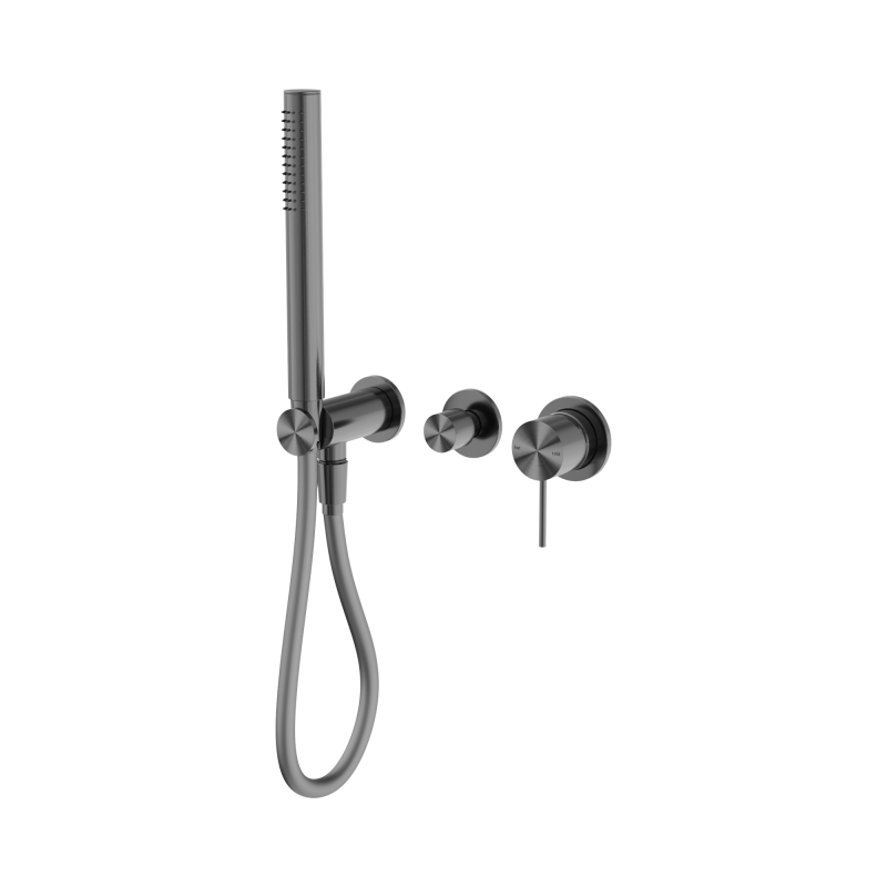 NERO MECCA SHOWER MIXER DIVERTOR SYSTEM SEPARATE BACK PLATE GUN METAL NERO MECCA SHOWER MIXER DIVERTOR SYSTEM SEPARATE BACK PLATE GUN METAL