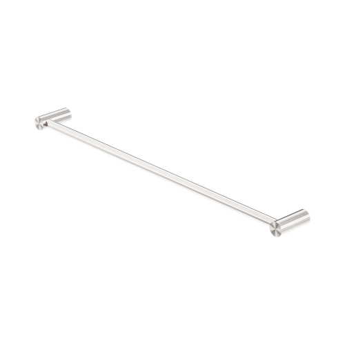 NERO NEW MECCA SINGLE TOWEL RAIL 600MM BRUSHED NICKEL