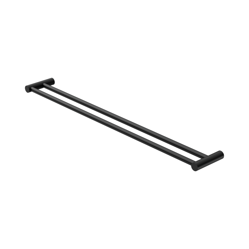 NERO NEW MECCA DOUBLE TOWEL RAIL 800MM MATTE BLACK NERO NEW MECCA DOUBLE TOWEL RAIL 800MM MATTE BLACK