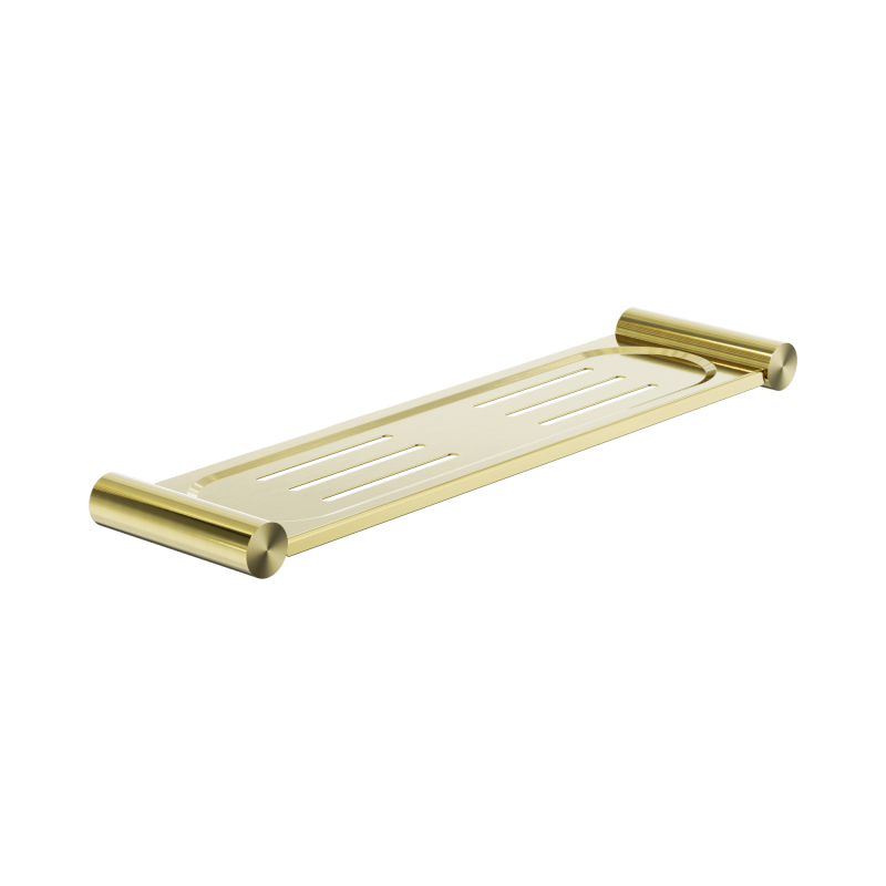 NERO NEW MECCA METAL SHOWER SHELF BRUSHED GOLD NERO NEW MECCA METAL SHOWER SHELF BRUSHED GOLD