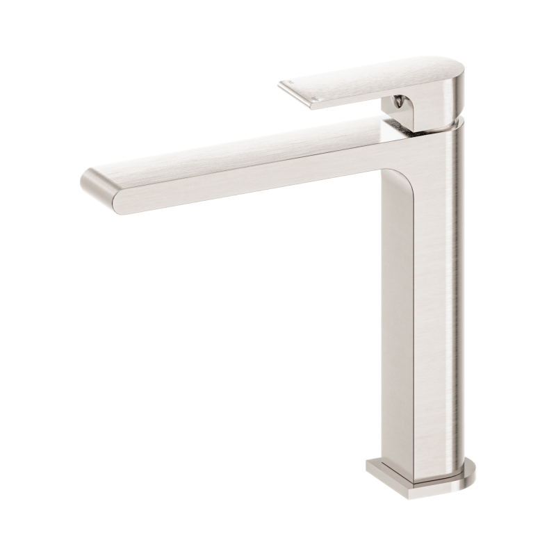 NERO BIANCA MID TALL BASIN MIXER BRUSHED NICKEL NERO BIANCA MID TALL BASIN MIXER BRUSHED NICKEL