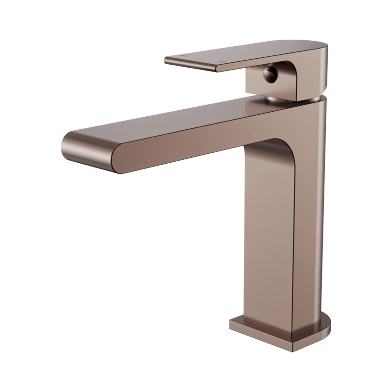 NERO BIANCA BASIN MIXER STRAIGHT SPOUT BRUSHED BRONZE NERO BIANCA BASIN MIXER STRAIGHT SPOUT BRUSHED BRONZE