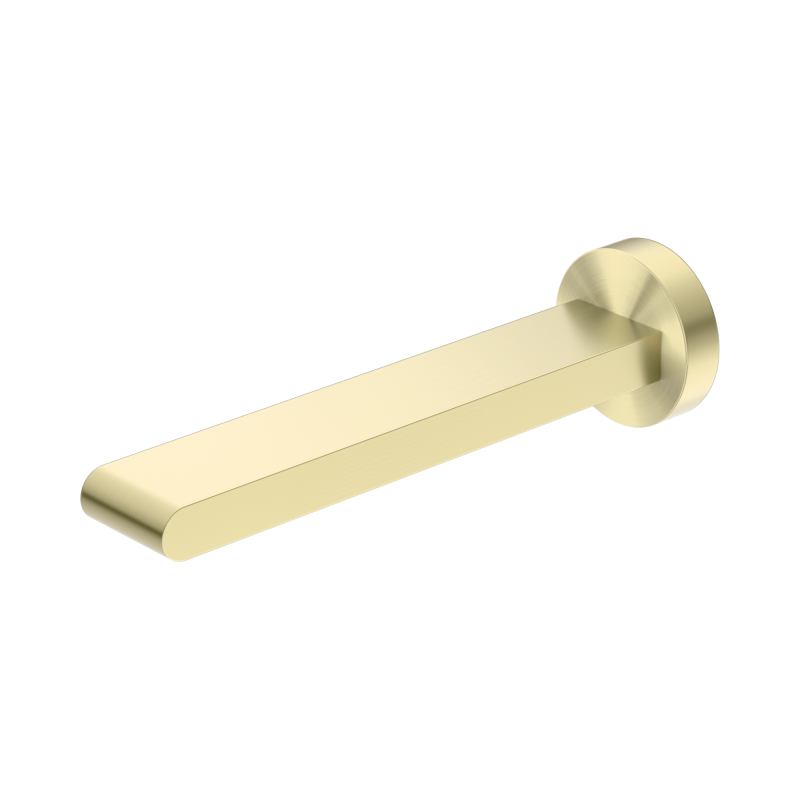 NERO BIANCA FIXED BATH SPOUT ONLY 200MM BRUSHED GOLD NERO BIANCA FIXED BATH SPOUT ONLY 200MM BRUSHED GOLD