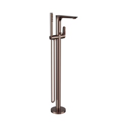 NERO BIANCA FREESTANDING BATH MIXER WITH HAND SHOWER BRUSHED BRONZE