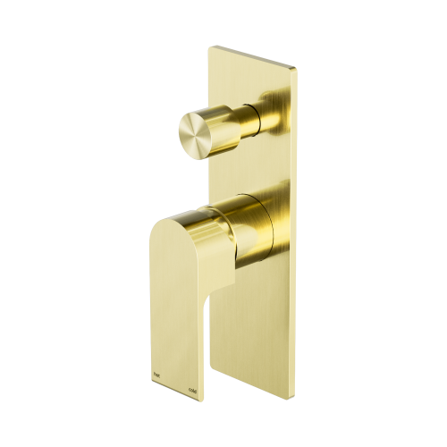 NERO BIANCA SHOWER MIXER WITH DIVERTOR BRUSHED GOLD