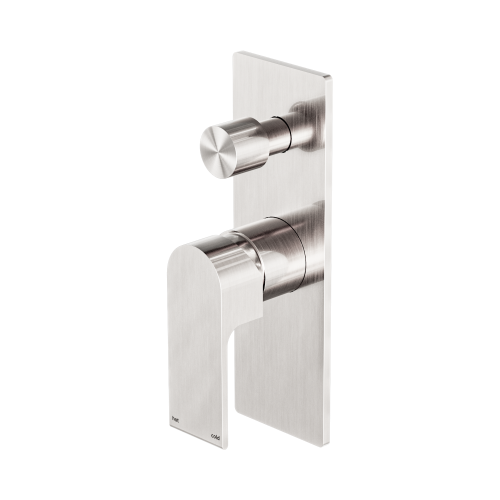 NERO BIANCA SHOWER MIXER WITH DIVERTOR BRUSHED NICKEL