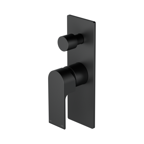 NERO BIANCA SHOWER MIXER WITH DIVERTOR MATTE BLACK