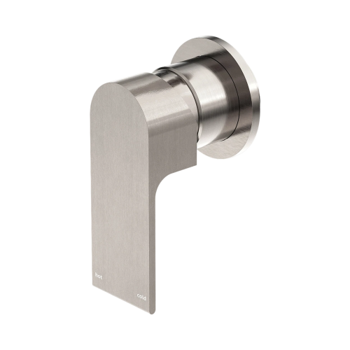 NERO BIANCA SHOWER MIXER 80MM PLATE BRUSHED NICKEL