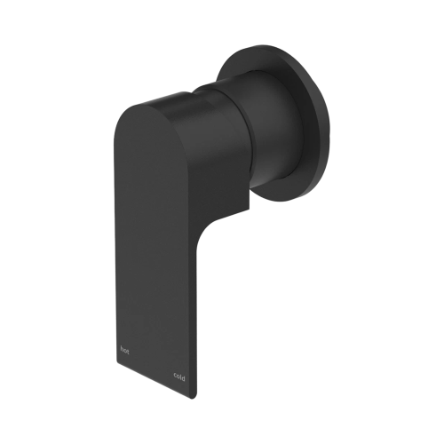 NERO BIANCA SHOWER MIXER 80MM PLATE MATTE BLACK