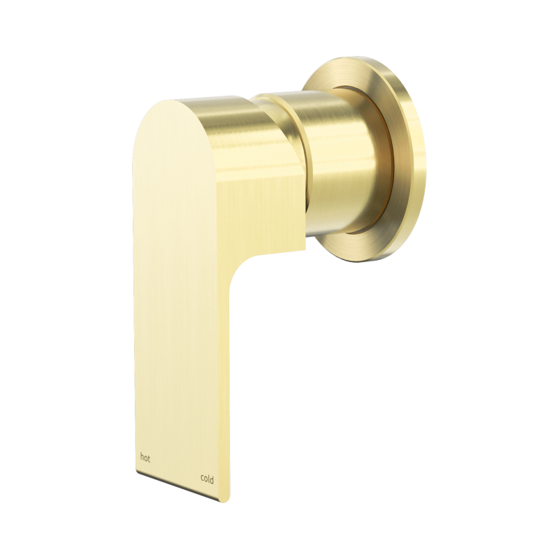 NERO BIANCA SHOWER MIXER 60MM PLATE BRUSHED GOLD NERO BIANCA SHOWER MIXER 60MM PLATE BRUSHED GOLD