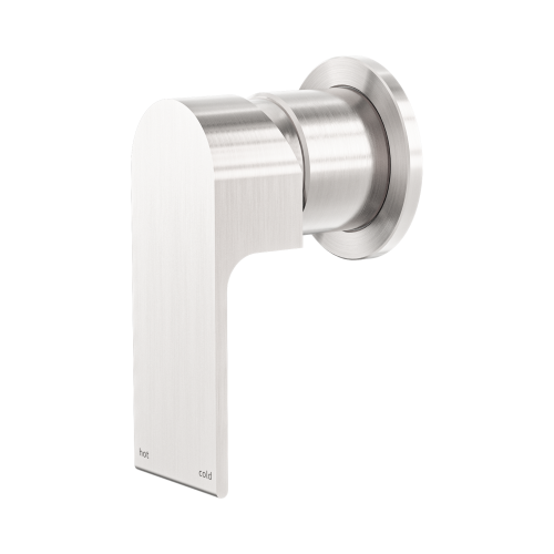 NERO BIANCA SHOWER MIXER 60MM PLATE BRUSHED NICKEL