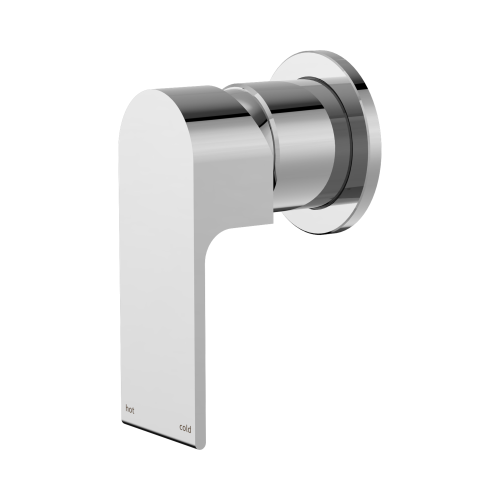 NERO BIANCA SHOWER MIXER 60MM PLATE CHROME