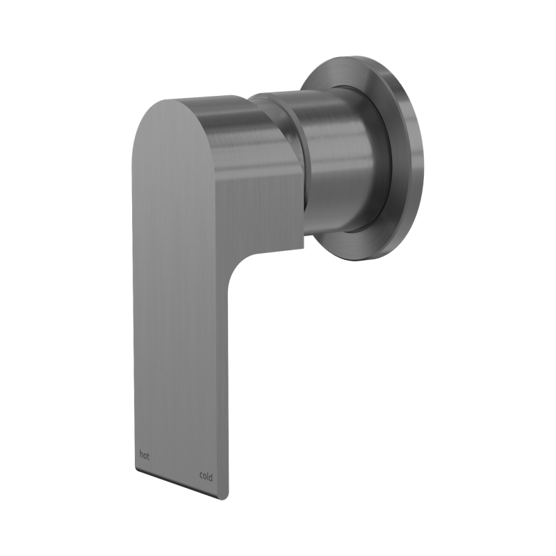 NERO BIANCA SHOWER MIXER 60MM PLATE GUN METAL NERO BIANCA SHOWER MIXER 60MM PLATE GUN METAL