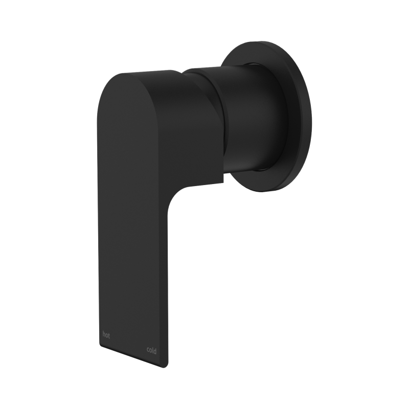 NERO BIANCA SHOWER MIXER 60MM PLATE MATTE BLACK NERO BIANCA SHOWER MIXER 60MM PLATE MATTE BLACK