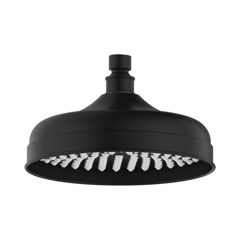 NERO YORK 200MM SHOWER HEAD MATTE BLACK