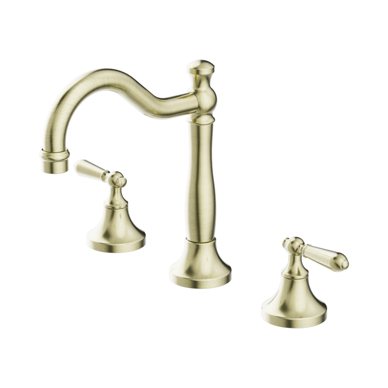 NERO YORK BASIN SET WITH METAL LEVER AGED BRASS NERO YORK BASIN SET WITH METAL LEVER AGED BRASS