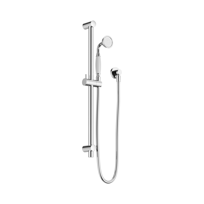 NERO YORK SHOWER RAIL WITH WHITE PORCELAIN HAND SHOWER CHROME NERO YORK SHOWER RAIL WITH WHITE PORCELAIN HAND SHOWER CHROME