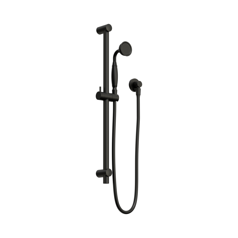 NERO YORK SHOWER RAIL WITH METAL HAND SHOWER MATTE BLACK NERO YORK SHOWER RAIL WITH METAL HAND SHOWER MATTE BLACK