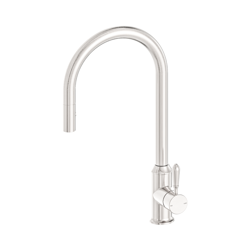 NERO YORK PULL OUT SINK MIXER WITH VEGIE SPRAY FUNCTION WITH METAL LEVER BRUSHED NICKEL NERO YORK PULL OUT SINK MIXER WITH VEGIE SPRAY FUNCTION WITH METAL LEVER BRUSHED NICKEL
