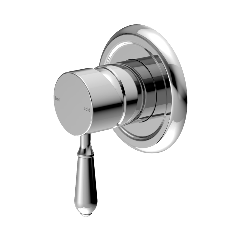 NERO YORK SHOWER MIXER WITH METAL LEVER CHROME NERO YORK SHOWER MIXER WITH METAL LEVER CHROME