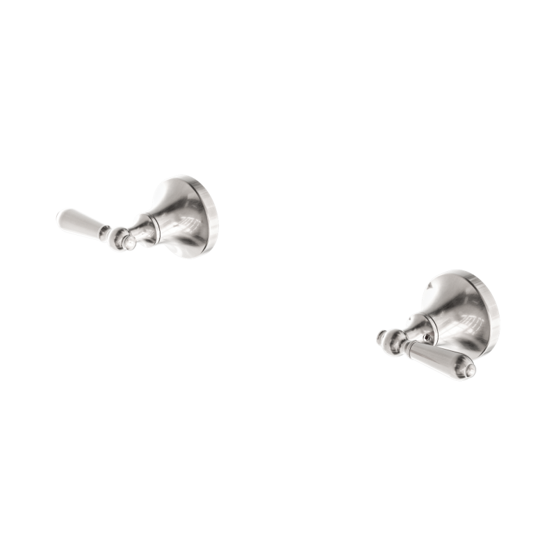NERO YORK WALL TOP ASSEMBLIES WITH METAL LEVER BRUSHED NICKEL NERO YORK WALL TOP ASSEMBLIES WITH METAL LEVER BRUSHED NICKEL
