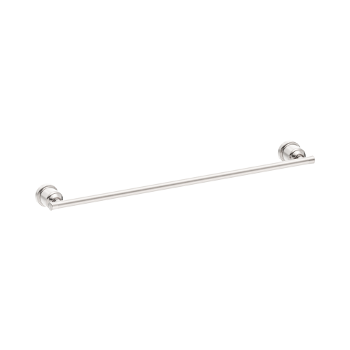 NERO YORK SINGLE TOWEL RAIL 600MM BRUSHED NICKEL
