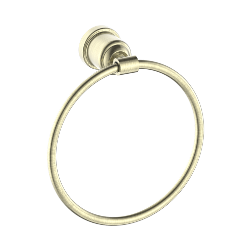 NERO YORK TOWEL RING AGED BRASS