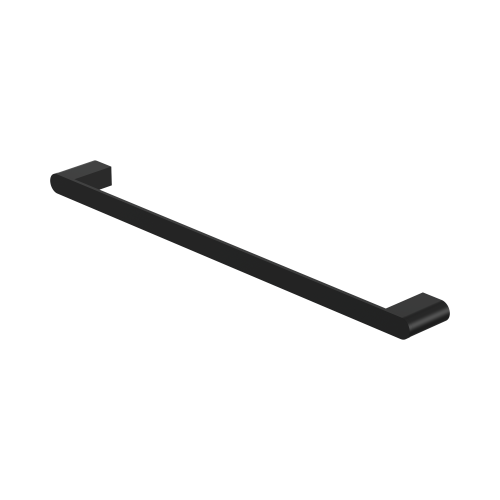 NERO BIANCA SINGLE TOWEL RAIL 600MM MATTE BLACK