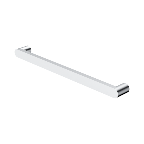 NERO BIANCA 240V SINGLE HEATED TOWEL RAIL CHROME