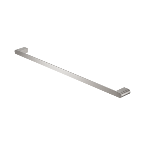 NERO BIANCA SINGLE TOWEL RAIL 800MM BRUSHED NICKEL