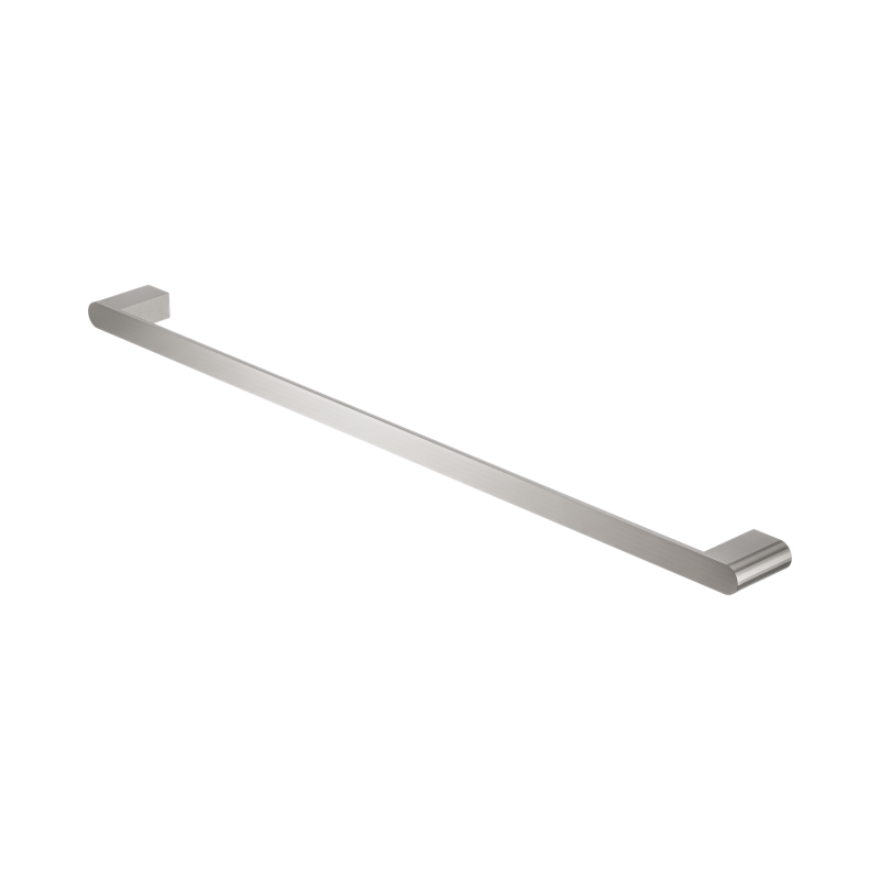 NERO BIANCA SINGLE TOWEL RAIL 800MM BRUSHED NICKEL NERO BIANCA SINGLE TOWEL RAIL 800MM BRUSHED NICKEL