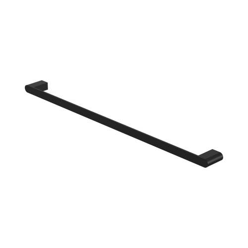 NERO BIANCA SINGLE TOWEL RAIL 800MM MATTE BLACK