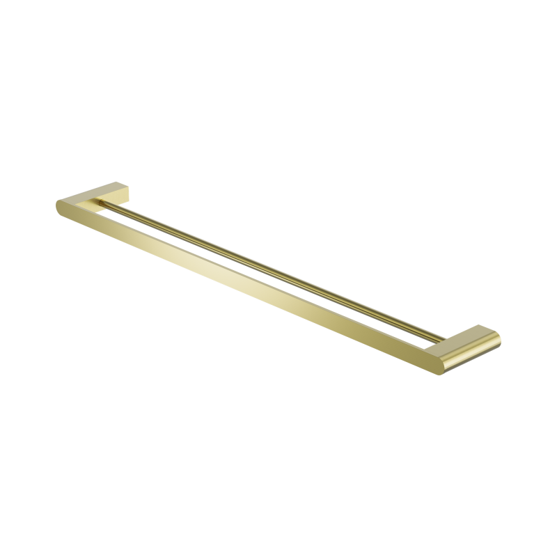 NERO BIANCA DOUBLE TOWEL RAIL 800MM BRUSHED GOLD NERO BIANCA DOUBLE TOWEL RAIL 800MM BRUSHED GOLD