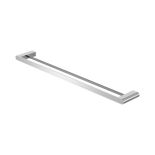 NERO BIANCA DOUBLE TOWEL RAIL 800MM CHROME