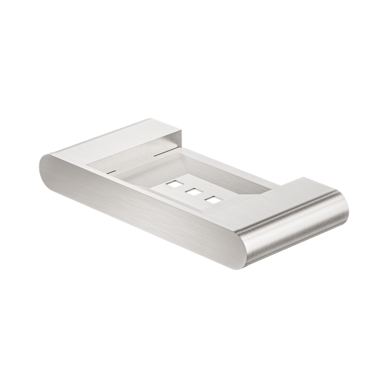 NERO BIANCA SOAP DISH HOLDER BRUSHED NICKEL