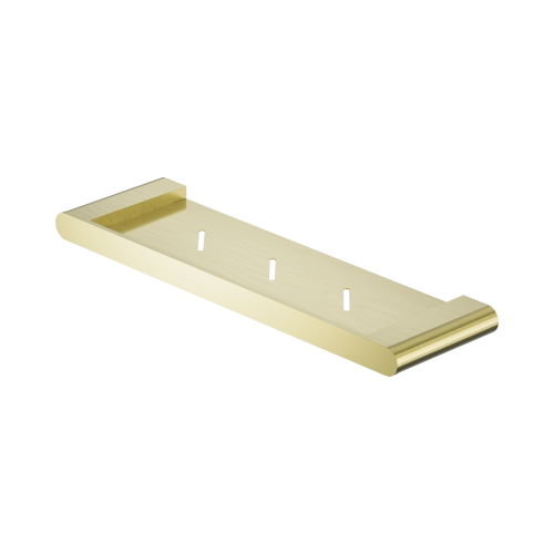 NERO BIANCA METAL SHOWER SHELF BRUSHED GOLD