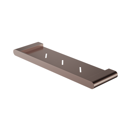 NERO BIANCA METAL SHOWER SHELF BRUSHED BRONZE