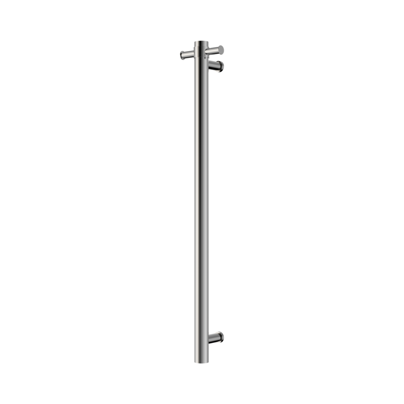 NERO MECCA 240V SINGLE VERTICAL HEATED TOWEL RAIL CHROME NERO MECCA 240V SINGLE VERTICAL HEATED TOWEL RAIL CHROME