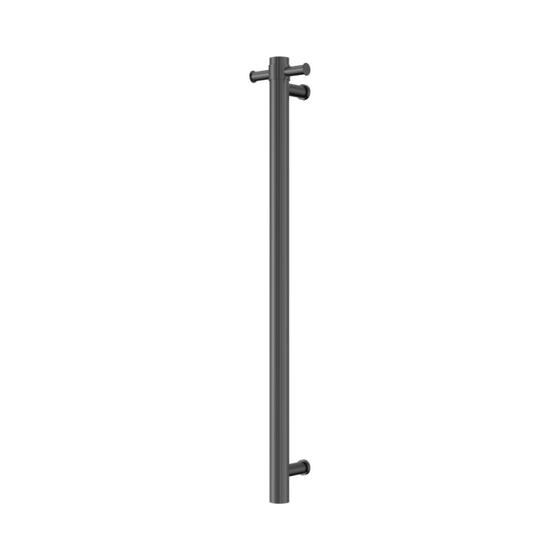 NERO MECCA 240V SINGLE VERTICAL HEATED TOWEL RAIL GRAPHITE NERO MECCA 240V SINGLE VERTICAL HEATED TOWEL RAIL GRAPHITE
