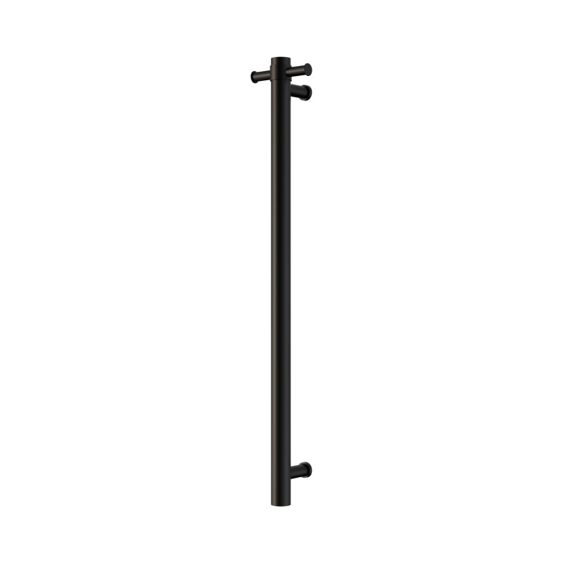 NERO MECCA 240V SINGLE VERTICAL HEATED TOWEL RAIL MATTE BLACK NERO MECCA 240V SINGLE VERTICAL HEATED TOWEL RAIL MATTE BLACK