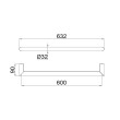 NERO MECCA 240V SINGLE HEATED TOWEL RAIL GRAPHITE NERO MECCA 240V SINGLE HEATED TOWEL RAIL GRAPHITE