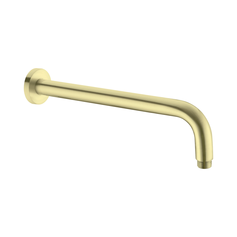 NERO ROUND SHOWER ARM 330MM LENGTH BRUSHED GOLD NERO ROUND SHOWER ARM 330MM LENGTH BRUSHED GOLD