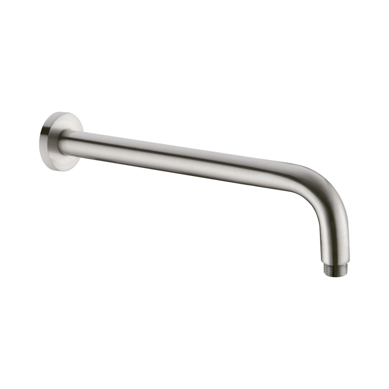 NERO ROUND SHOWER ARM 330MM LENGTH BRUSHED NICKEL NERO ROUND SHOWER ARM 330MM LENGTH BRUSHED NICKEL