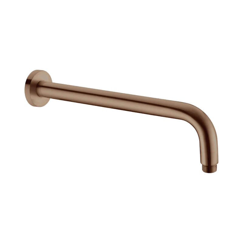 NERO ROUND SHOWER ARM 330MM LENGTH BRUSHED BRONZE NERO ROUND SHOWER ARM 330MM LENGTH BRUSHED BRONZE