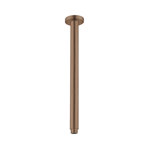 NERO ROUND CEILING ARM 300MM LENGTH BRUSHED BRONZE