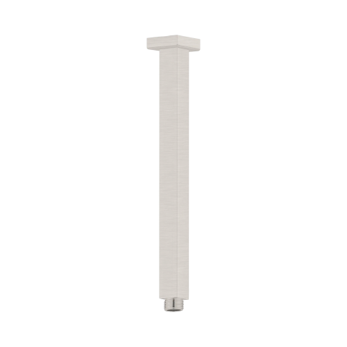 NERO SQUARE CEILING ARM 300MM LENGTH BRUSHED NICKEL