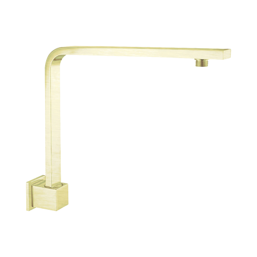 NERO SQUARE SWIVEL SHOWER ARM BRUSHED GOLD